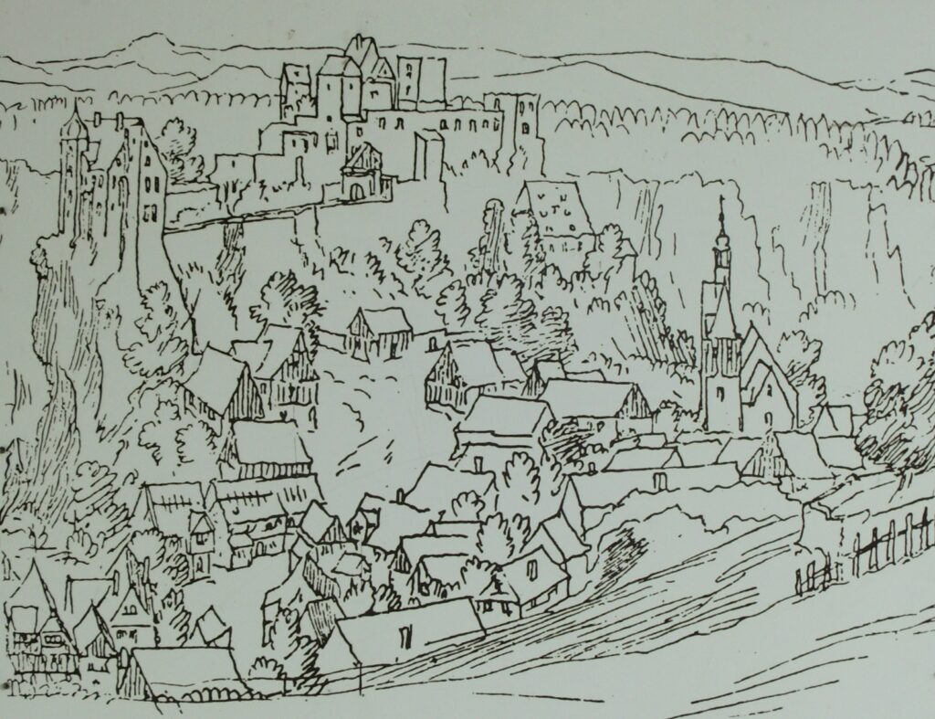 Zeichnung Hohnstein nach 1630